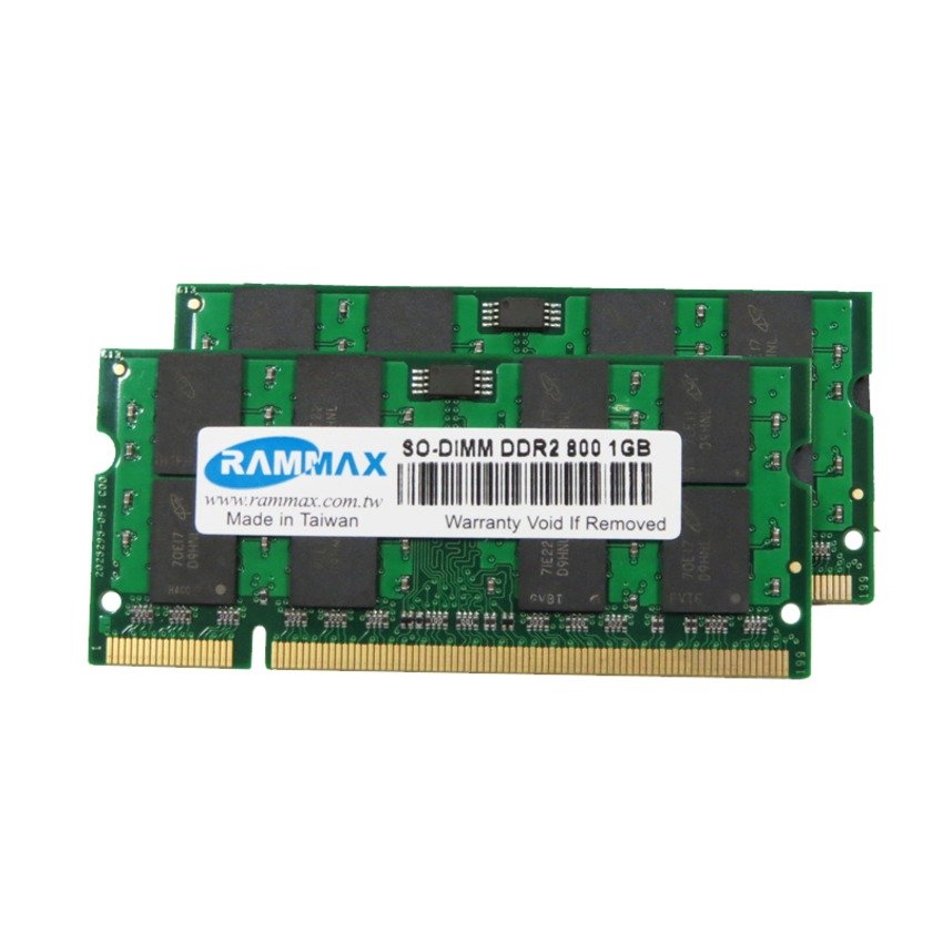 RAMMAX DDR2 800MHz 1GB SO-DIMM RAM (2-in-1)