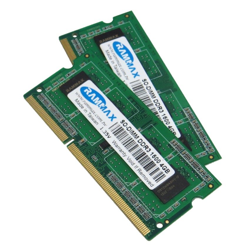 RAMMAX DDR3 1600MHZ 4GB SO-DIMM RAM (Set of 2)