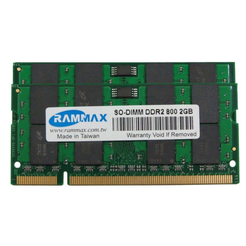 RAM RAMMAX DDR2 800MHz 2GB LAPTOP RAM (2-in-1) - Main Image