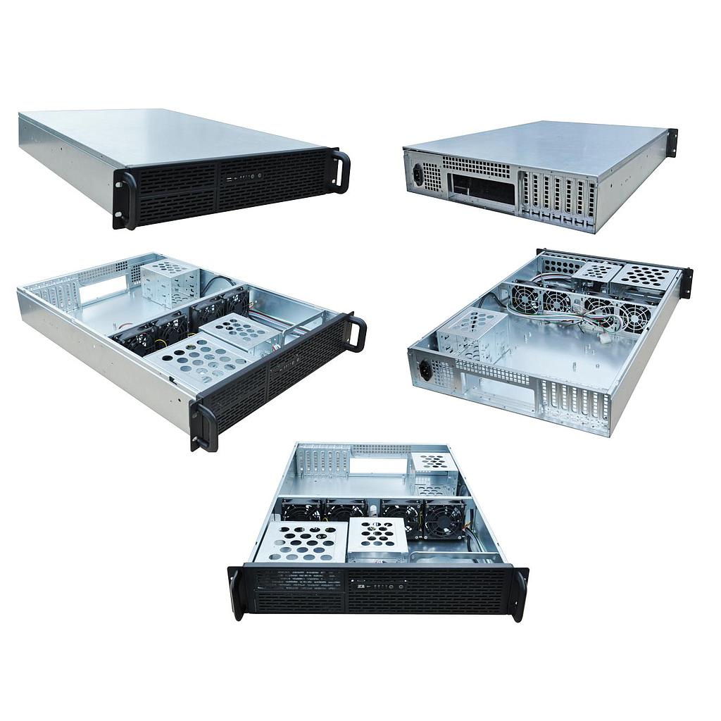 2U Server Standard Case w/ PSU & 4 SATA | e-Netdata