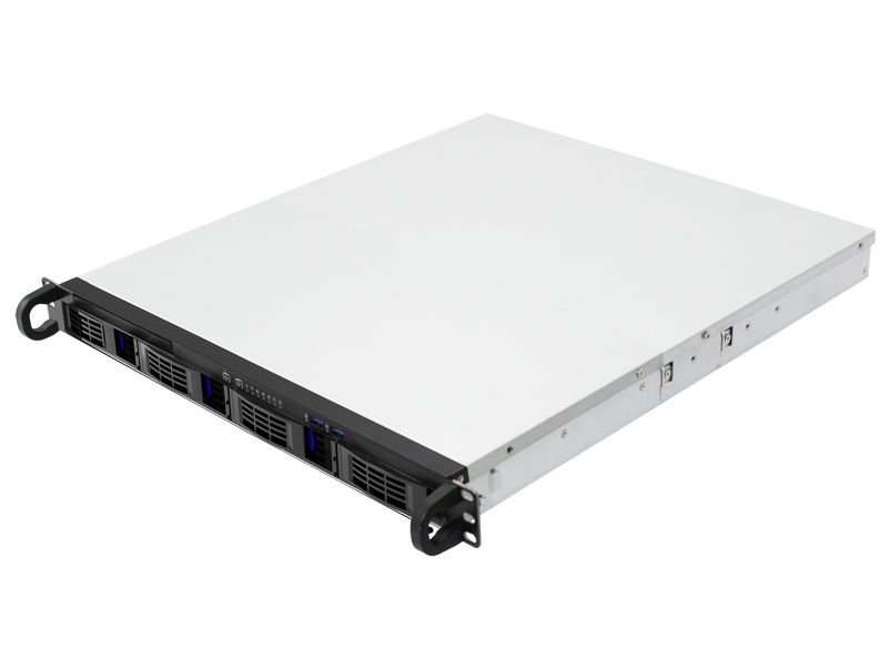 e-Netdata 1U 4 Hot-swap Case 480mm with Flex 200W &amp; 5 SATA