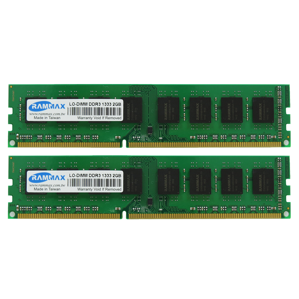RAMMAX DDR3 1333Mhz 2GB LO-DIMM RAM