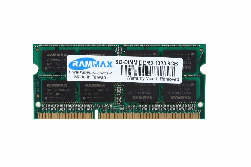 RAMMAX DDR3 1333MHZ 8GB LO-DIMM RAM